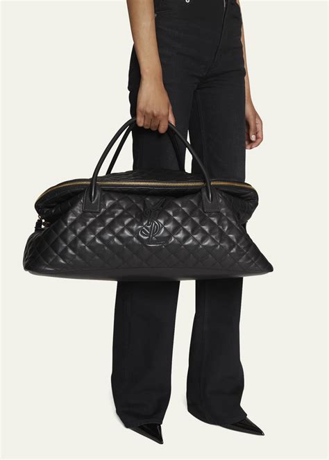 ysl trunk bag|ES GIANT TRAVEL BAG IN QUILTED LEATHER .